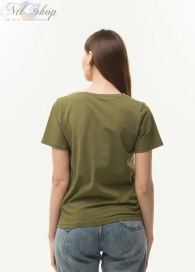 футболка жіноча 41-2359 олива 5-XL