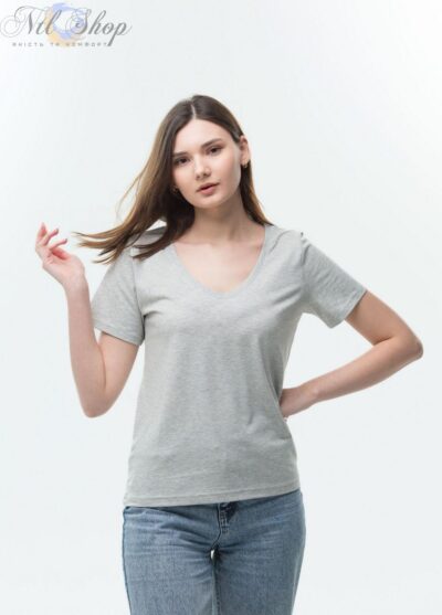 Футболка жіноча 41-2359 сірий 5-XL