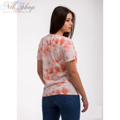 футболка жіноча 45-2363 тайдай корал 5-XL