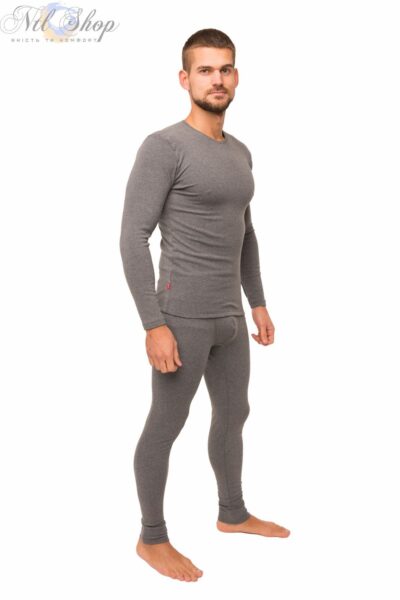 Термобілизна чоловіча, комплект 98-1608 антрацит 2XL