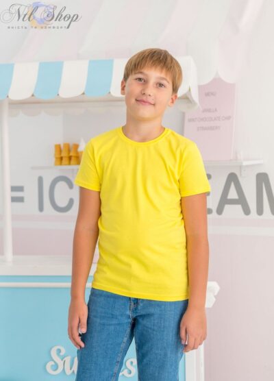 Футболка дитяча 12-3311 жовтий 4