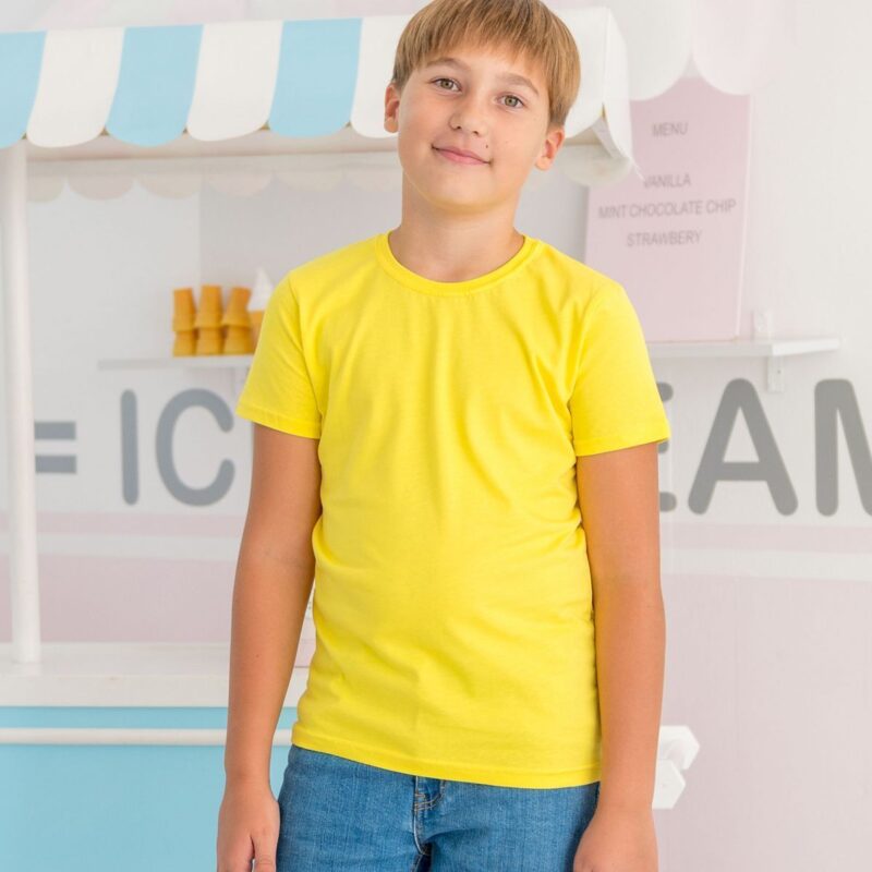 Футболка дитяча 12-3311 жовтий 4