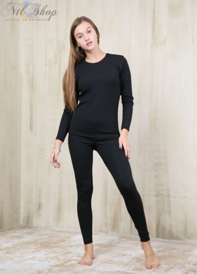 Термобілизна жіноча,комплект 98-2616 чорний 6-XXL