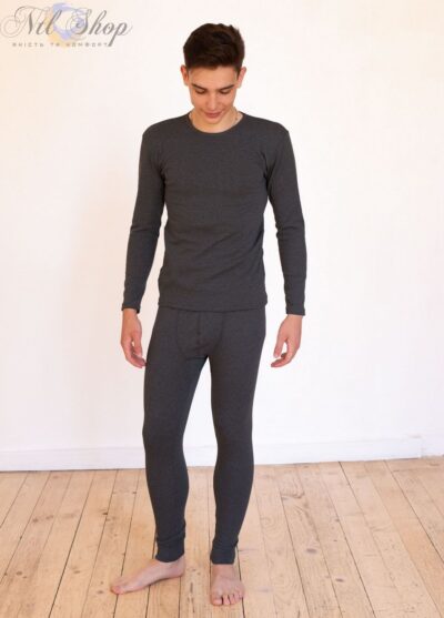 Термобілизна чоловіча, комплект 98-1608 графітовий L