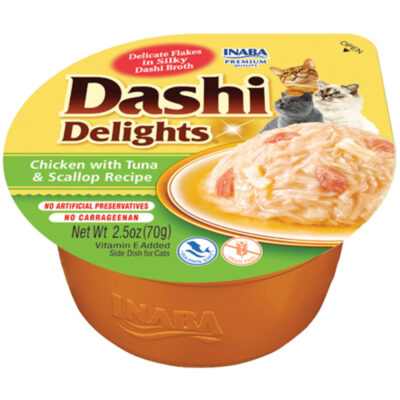 Ласощі INABA "DASHI Delights" для котів, курка з тунцем, 70 г
