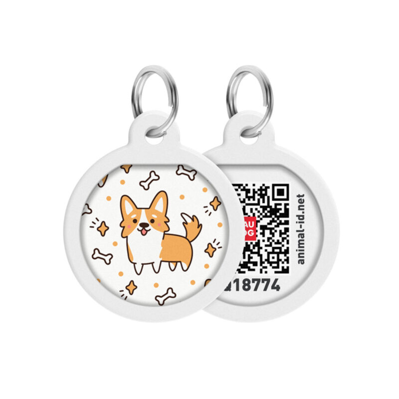 Металічний адресник для собак WAUDOG Smart ID з QR кодом