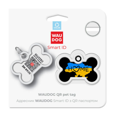 Металевий адресник для собак і котів WAUDOG Smart ID 5