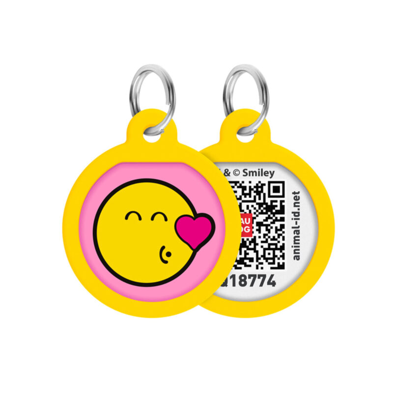 Металевий адресник для собак WAUDOG Smart ID з QR паспортом