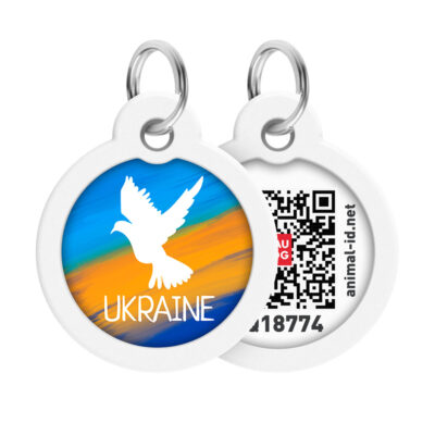 Металевий адресник WAUDOG з QR паспортом для собак і котів