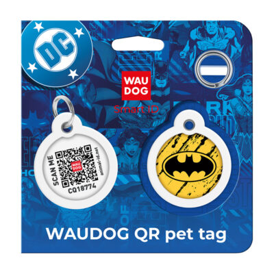 Адресник для собак WAUDOG Smart ID з QR паспортом "Бетмен" 5