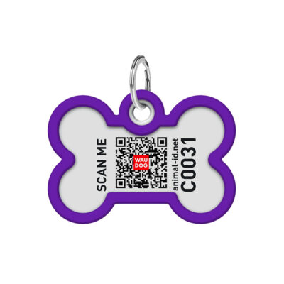 Металевий адресник для собак WAUDOG Smart ID з QR паспортом 3