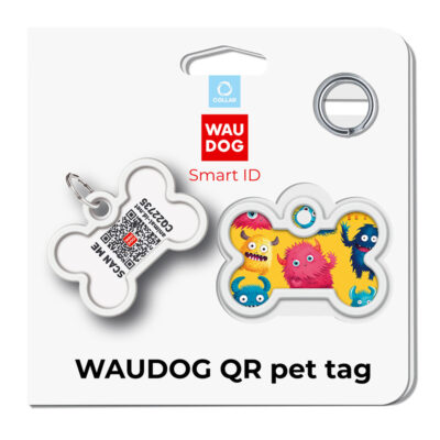 Металевий адресник для собак і котів WAUDOG Smart ID 5