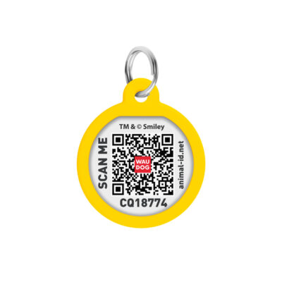 Металевий адресник для собак і котів WAUDOG з QR паспортом 3