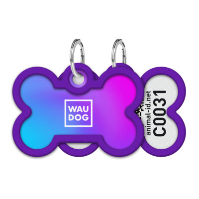 Металевий адресник для собак WAUDOG Smart ID з QR паспортом