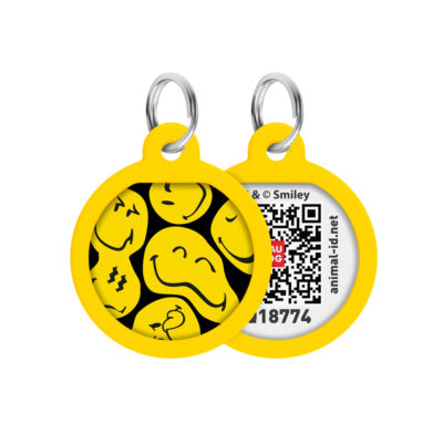 Металевий адресник для собак і котів WAUDOG з QR паспортом