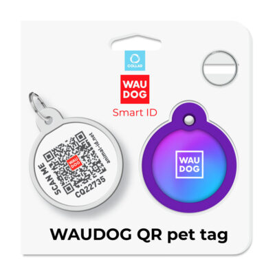 Металевий адресник для собак і котів WAUDOG Smart ID 5