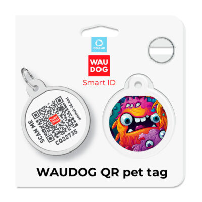 Адресник для собак і котів WAUDOG Smart ID з QR кодом 5