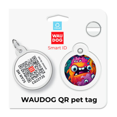 Металевий адресник для собак і котів WAUDOG Smart ID 5