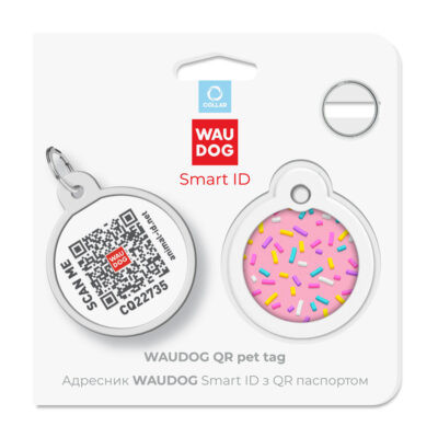 Металевий адресник WAUDOG Smart ID для собак і котів 5