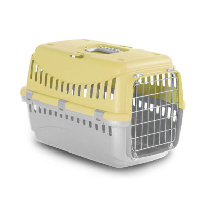 Переноска MP Bergamo GIPSY 1 small Yellow, металеві дверцята, 46x31x32 см, до 8.5 кг