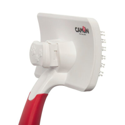 Пуходерка CAMON Easy To Clean для собак та котів, штифти нержавіюча сталь, 8,6x5,7 см