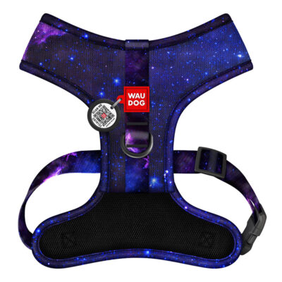 Шлея для собак WAUDOG Mesh дихаюча з QR адресником, S, обхват шиї 30 см, грудей 35-48 см