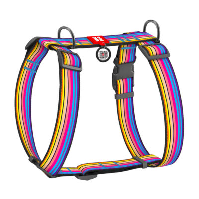 Шлея анатомічна H-подібна WAUDOG Nylon з QR-паспортом, XL, Ш 35 мм, А 55-95 см, В 70-110 см