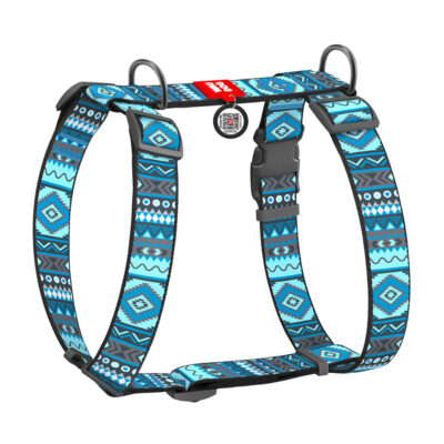 Шлея анатомічна H-подібна WAUDOG Nylon, QR-паспорт, для собак XL, Ш 35 мм, А 56-95 см
