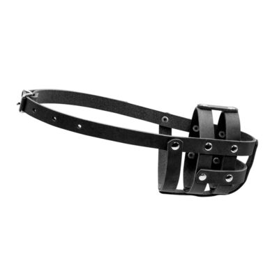 Намордник м'який CoLLaR №0 (спанієль) чорний, шкіра, обхват 25 см