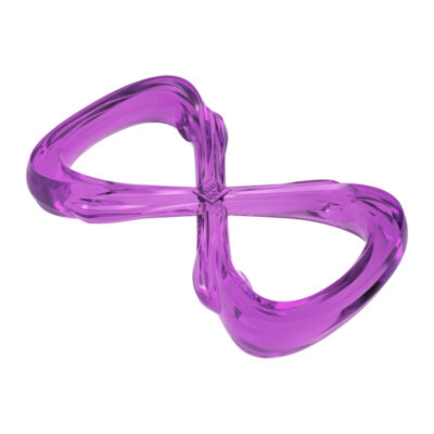 Іграшка для собак WAUDOG Fun Durable Вісімка, термопластична гума, 20 см, фіолетовий