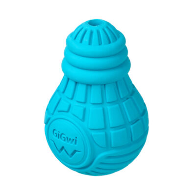 Іграшка для собак GiGwi Bulb Rubber, гумова, S, 9 см × 6 см, блакитна 2