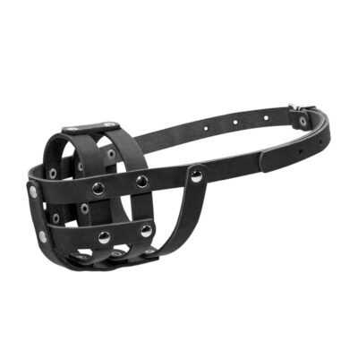 Намордник м'який CoLLaR №0 (спанієль) чорний, шкіра, обхват 25 см 2