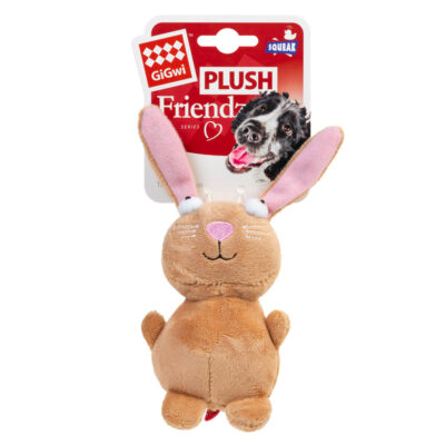Іграшка для собак Кролик з пищалкою GiGwi Plush Friendz, плюш, 16 см 2