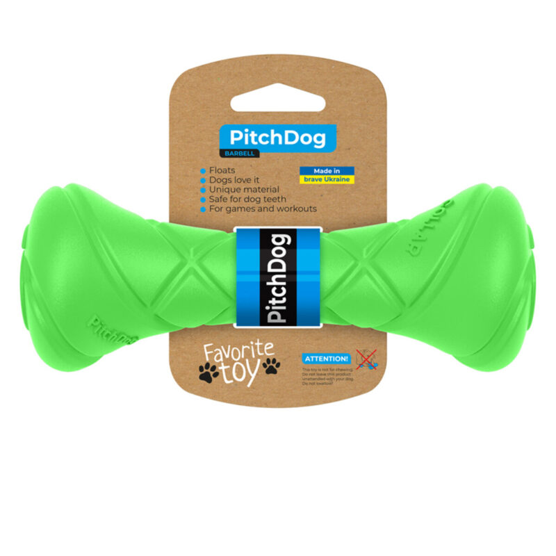 Ігрова гантель PitchDog для апортировки, 19 см, діаметр 7 см, композитний полімер