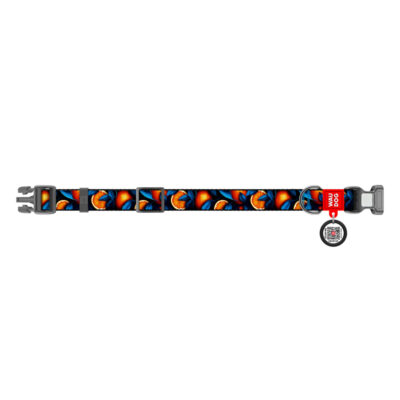 Нашийник для собак WAUDOG Nylon, малюнок "Апельсини", пластиковий фастекс, L, Довжина 33-49 см, Ширина 25 мм 3