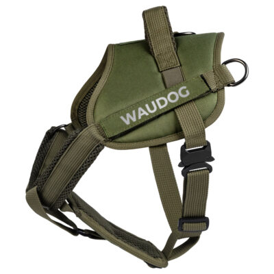Шлея для службових собак WAUDOG PRO-2 світловідбивна, розмір S, обхват 44-60 см, хакі 2