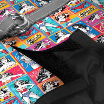 Шлея для собак WAUDOG Clothes "Чудо-жінка комікс", м'яка з QR паспортом, S2, Обхват грудей 46-50 см, Обхват шиї 43-45 см 4