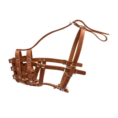 Намордник твердий CoLLaR для ротвейлера малий, шкіра, 8 см × 33 см 3