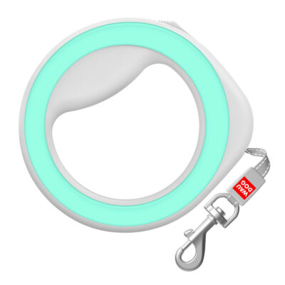 Повідець-рулетка WAUDOG R-leash кругла для собак до 40 кг, 2,9 м, салатовий 2