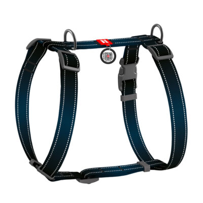 Шлея анатомічна H-подібна WAUDOG Nylon Mono, чорна, для собак, S, Ш 15 мм, A 30-40 см, B 30-50 см 2