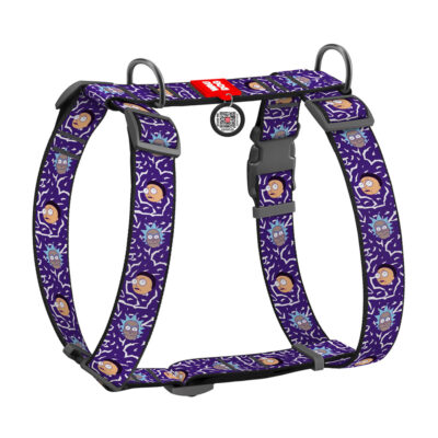 Шлея анатомічна WAUDOG Nylon H-подібна для собак з QR-паспортом, XL, Ш 35 мм, А 55-95 см
