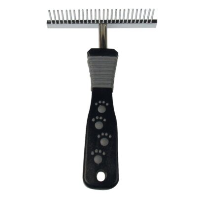 Гребінець-граблі однорядні TATRAPET Dog Salon для догляду за шерстю, 8x12.6 см