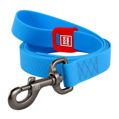 Повідець для собак WAUDOG Waterproof, водостійкий, Ш 15 мм, Дов 122 см, блакитний 2