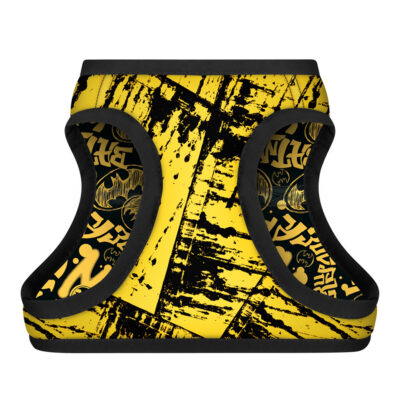 Шлея для собак WAUDOG Clothes з QR паспортом, малюнок "Бетмен ескіз", XS1, В 24-27 см, С 18-20 см 2