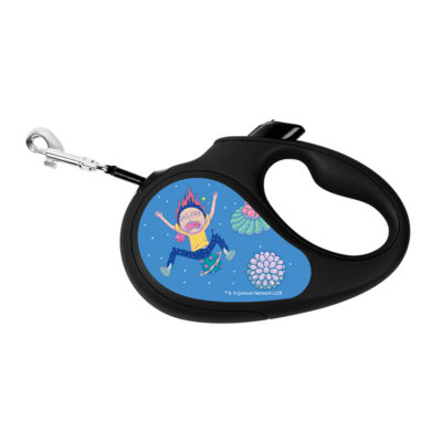 Повідець-рулетка WAUDOG R-leash, малюнок "Рік та Морті 3", L, до 50 кг, 5 м, світловідбиваюча стрічка чорний 5