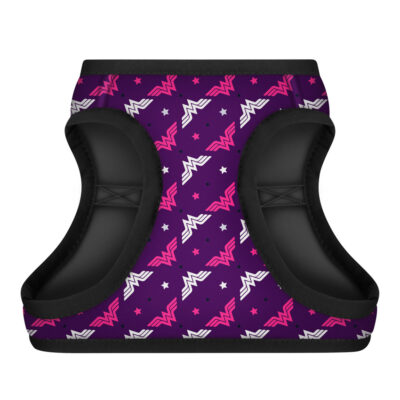 Шлея для собак WAUDOG Clothes м'яка з QR паспортом, Диво-жінка фіолет, S1, В 40-45 см, С 29-31 см 3