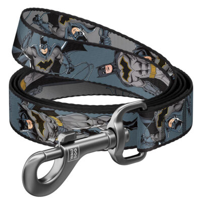 Повідець для собак WAUDOG Nylon, Тінь Бетмена, M, Ш 20 мм, Дов 122 см