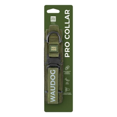 Нашийник тактичний WAUDOG PRO з ручкою, М, Ш 50 мм, Дл 38-47, хакі 3