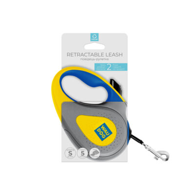 Повідець-рулетка WAUDOG R-leash "Colors of freedom", S, до 15 кг, 5 м, пластик 2
