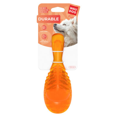 Іграшка для собак WAUDOG Fun Durable Гомілка, термопластична гума, 190 мм, помаранчевий 2